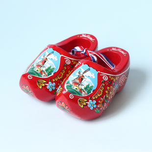 10cm多色荷兰特色木鞋 饰摆件伴手礼纪念品 柜子桌面木头工艺品装