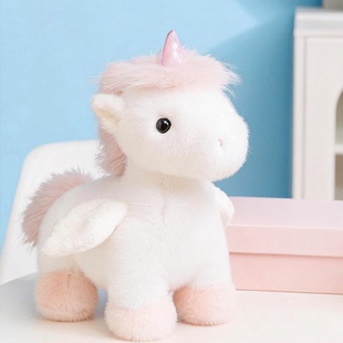 马年吉祥物公仔小飞马独角兽玩偶毛绒玩具女孩新年礼物儿童布娃娃