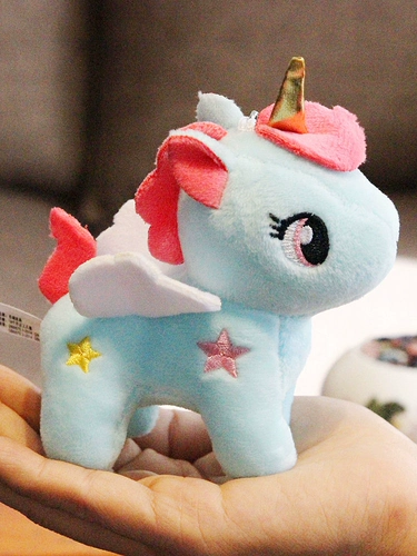 Милая плюшевая кукла, школьный рюкзак, пони, подвеска, розовая игрушка, единорог