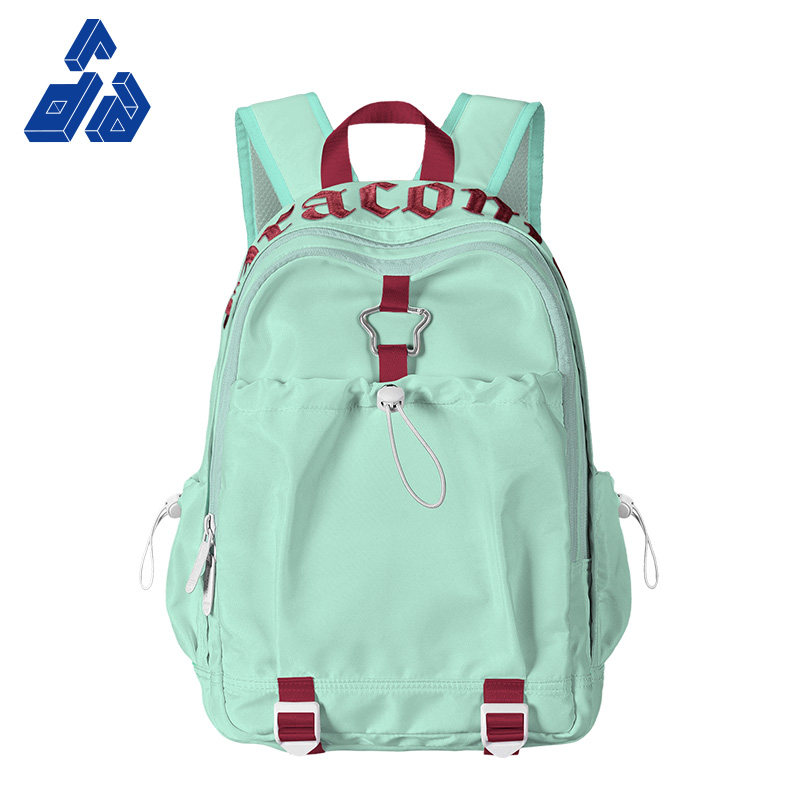 DRACONITE绿色双肩包男女大容量轻便防水户外背包学生书包电脑包