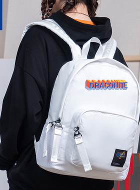 DRACONITE国潮原创新品3D字母双肩包男时尚书包休闲背包女11879