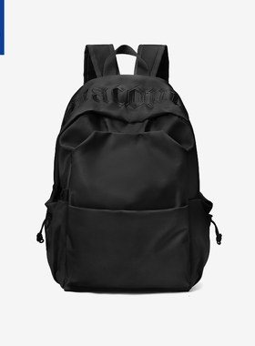 DRACONITE2026新款黑色大容量双肩包男学生轻便书包电脑背包旅游