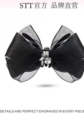 STT品牌精品蝴蝶结 香蕉夹，横夹  韩系原版精品店货