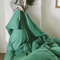 Chăn đơn mảnh màu nude ngủ bông đan chăn quilt đơn 1,5x2.0 mét đôi nam đơn giản - Quilt Covers 	chăn phao dày	