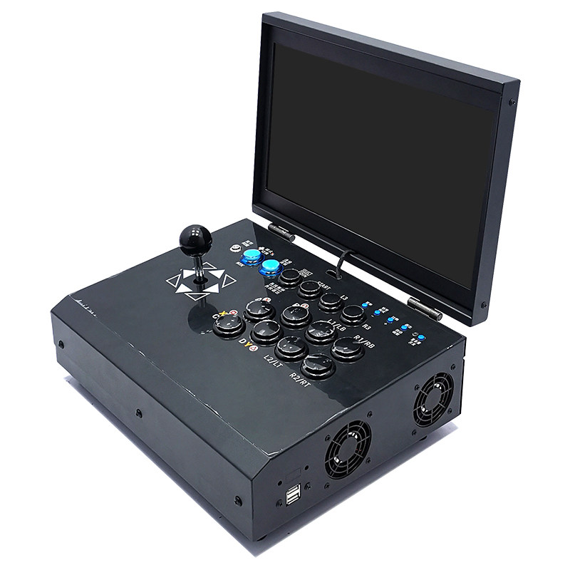 家用ps2战神摇杆PC1T版月光宝盒控台3D格斗单双人便携街机游戏机