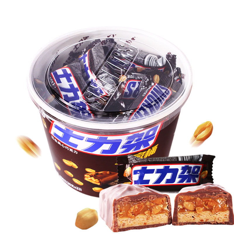 德芙士力架全家桶460g/桶休闲零食代餐糖果零食包邮