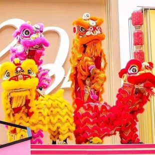 佛山醒狮舞狮子醒狮南狮道具澳洲羊毛醒狮佛山醒狮标准成人狮包邮