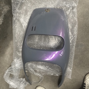 台铃电动车配件标兵前围鱼嘴挡风板烤漆外壳炫彩火山紫超能二代