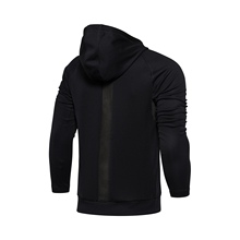李宁羽毛球服男秋冬季连帽跑步卫裤1