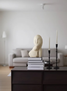 侘寂风抽象树脂雕塑摆件送礼