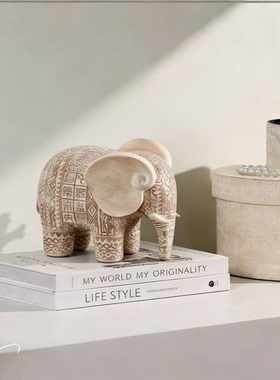 民族风大象树脂摆件乔迁送礼