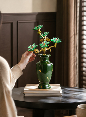 轻奢陶瓷植物造型桌面摆件