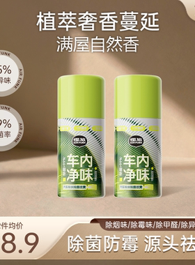airfunk椰放汽车除异味车内空调除臭杀菌空气清新剂车用净化喷雾