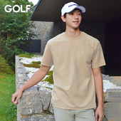 短袖 GOLF高尔夫Jeans25夏季 新款 T恤男凉感速干通勤休闲圆领t恤