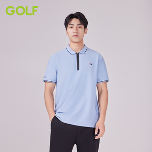 男 GOLF 高尔夫宽松短袖 t恤男夏季 透气运动简约上衣潮流休闲polo衫