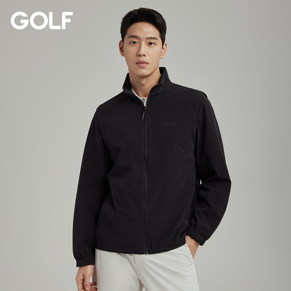 GOLF高尔夫拉链夹克26春夏新款可拆袖高弹舒适休闲两穿马甲外套男