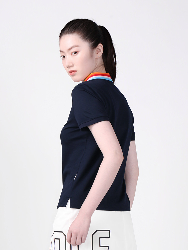 여름 여성을위한 골프|골프 폴로 셔츠 통기성 슬림 패션 스포츠 반팔 여성 캐주얼 티셔츠 여성용