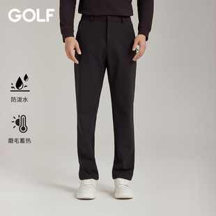 子直筒休闲裤 防泼水磨毛保暖长裤 25秋冬新款 GOLF高尔夫Jeans男裤
