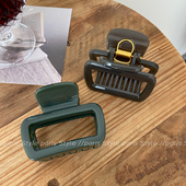 发量中少 抓力强方形简约抓夹女镂空后脑勺鲨鱼夹子碎发气质发夹