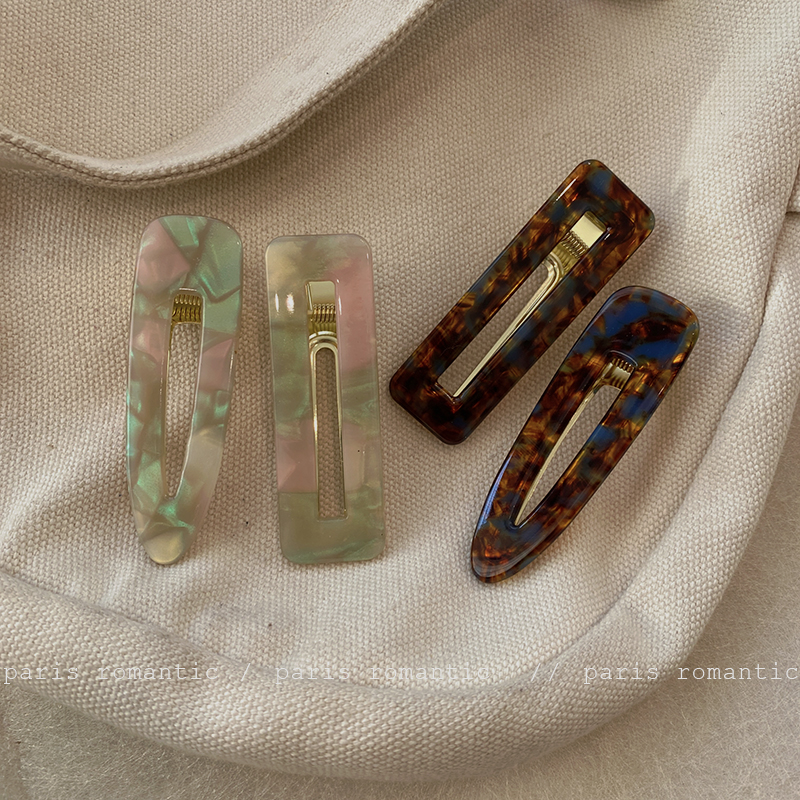 气质发卡对夹醋酸鸭嘴夹侧边夹