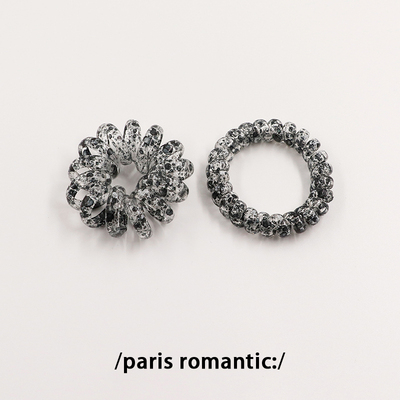 韩国套装发绳电话线透明点点树脂