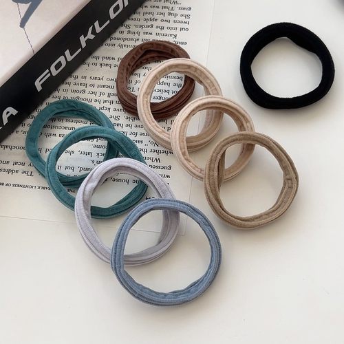 罐装高弹力无接缝发圈皮筋女扎