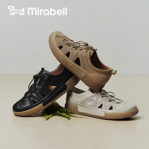 Mirabell2026夏新款镂空舒适男休闲凉鞋B7J13BK6