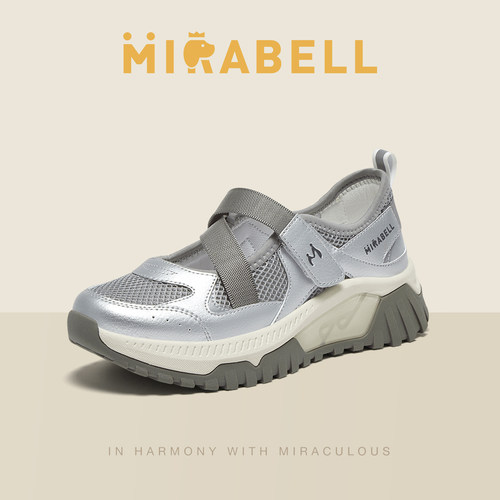 Mirabell/美丽宝2025秋季商场同款运动女鞋透气厚底休闲鞋女款