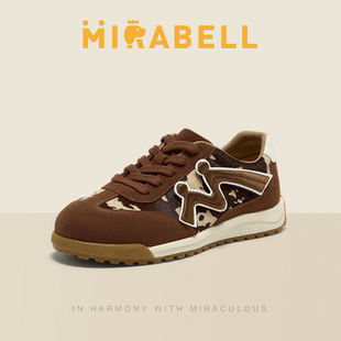 女鞋 Mirabell 德训鞋 新款 U4A05CM5 美丽宝牛奶糖Mirabell2025秋季