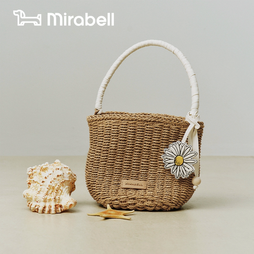 MIRABELL美丽宝2026夏小雏菊草编包女度假风编织手提包BUC19BX6