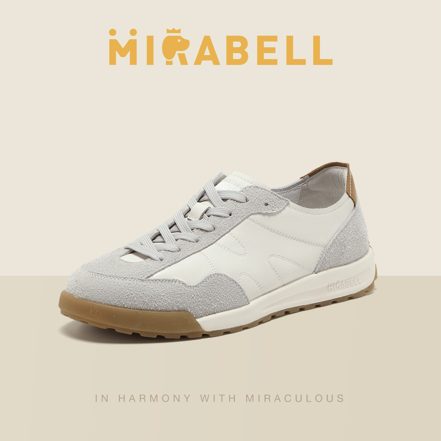 Mirabell2026春季新款男鞋商场同款德训鞋男休闲鞋B8D02AM6,流行男鞋,德训鞋,淘宝优惠券,粉丝福利购,淘宝优惠卷