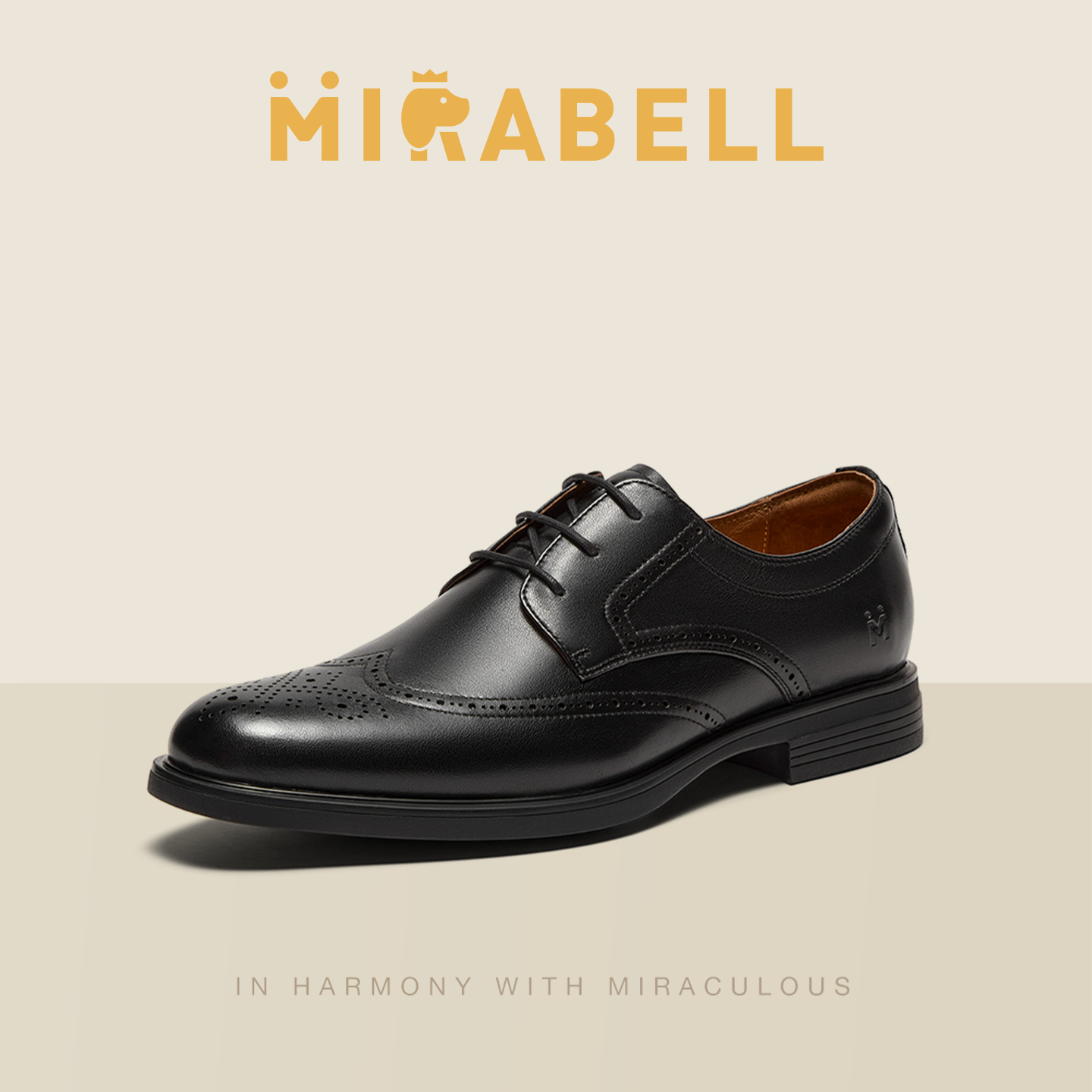 Mirabell2026春季商场同款正装德比鞋男商务皮鞋B7D05AM6