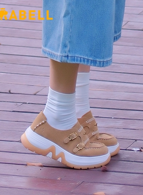 肉松饼干Mirabell/美丽宝春秋新款商场同款厚底女款休闲单鞋女