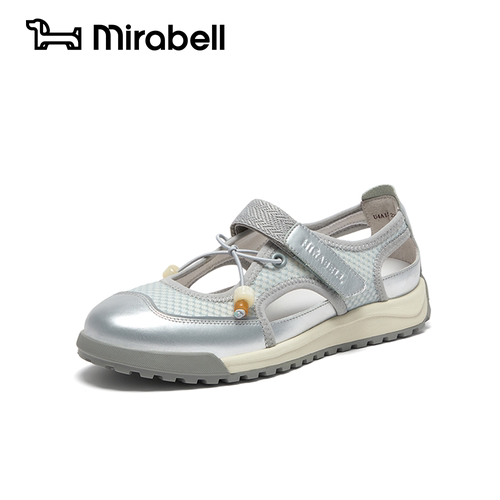 Mirabell2026夏季新款商场同款玛丽珍女鞋舒适软底皮凉鞋U4A12BK6