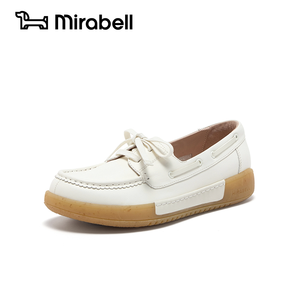 「橡胶底」Mirabell2026春秋商场同款女运动浅口小白鞋休闲B7K12