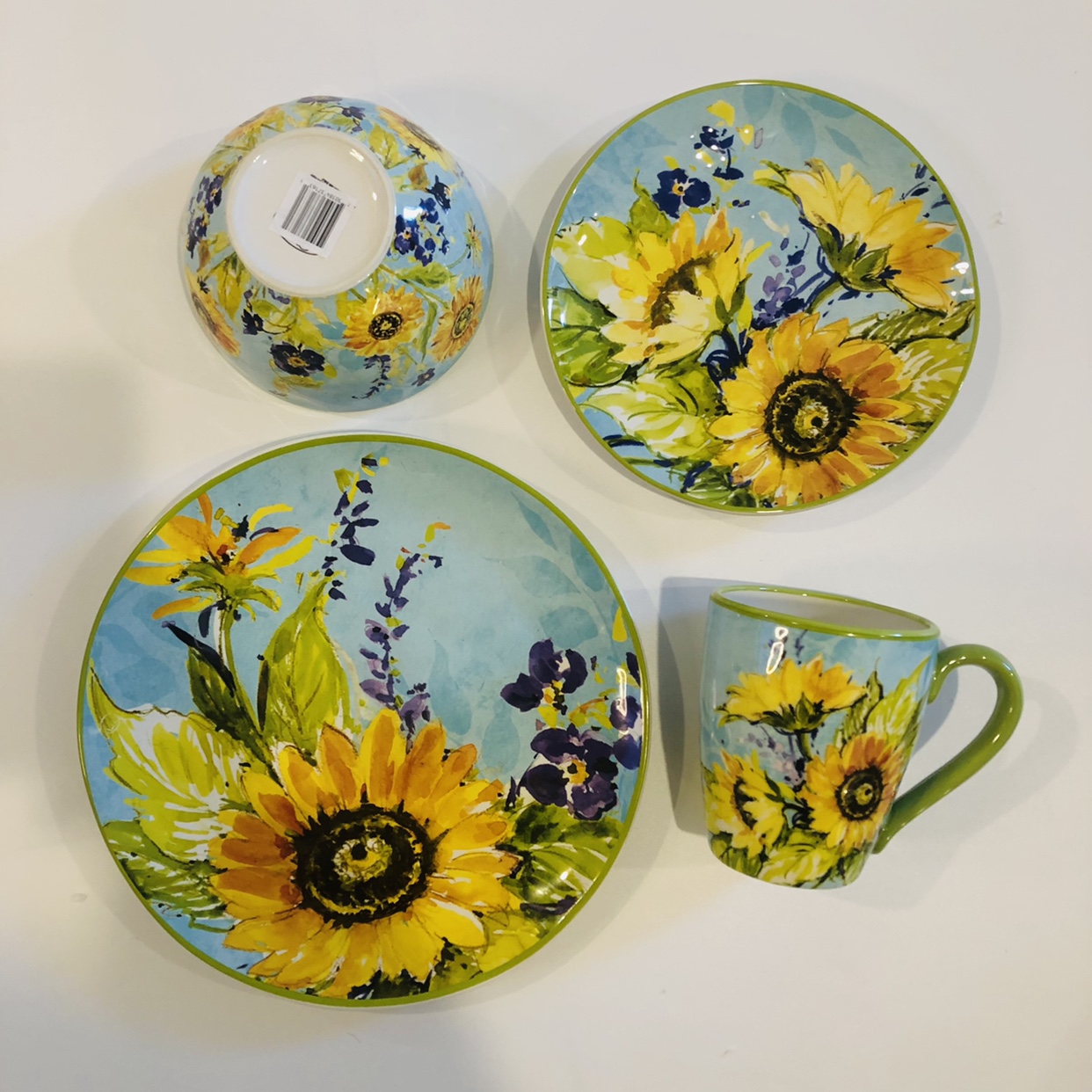 圆盘陶瓷圆盘陶瓷餐具美式复古