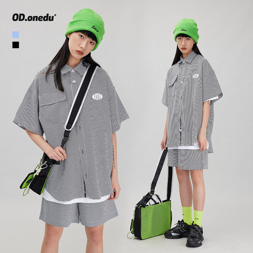 od千鸟格2026年夏季两件套运动