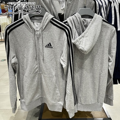正品Adidas阿迪达斯男女情侣外套刺绣logo经典百搭休闲夹克GK9034