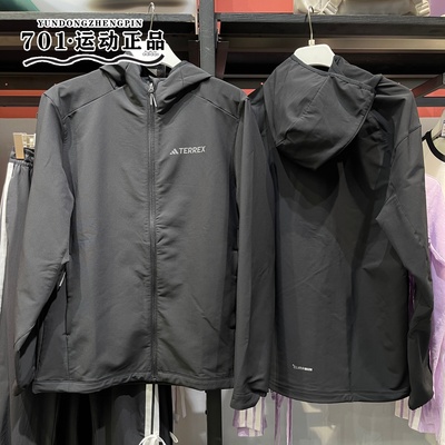 阿迪达斯男子户外冲锋衣外套夹克