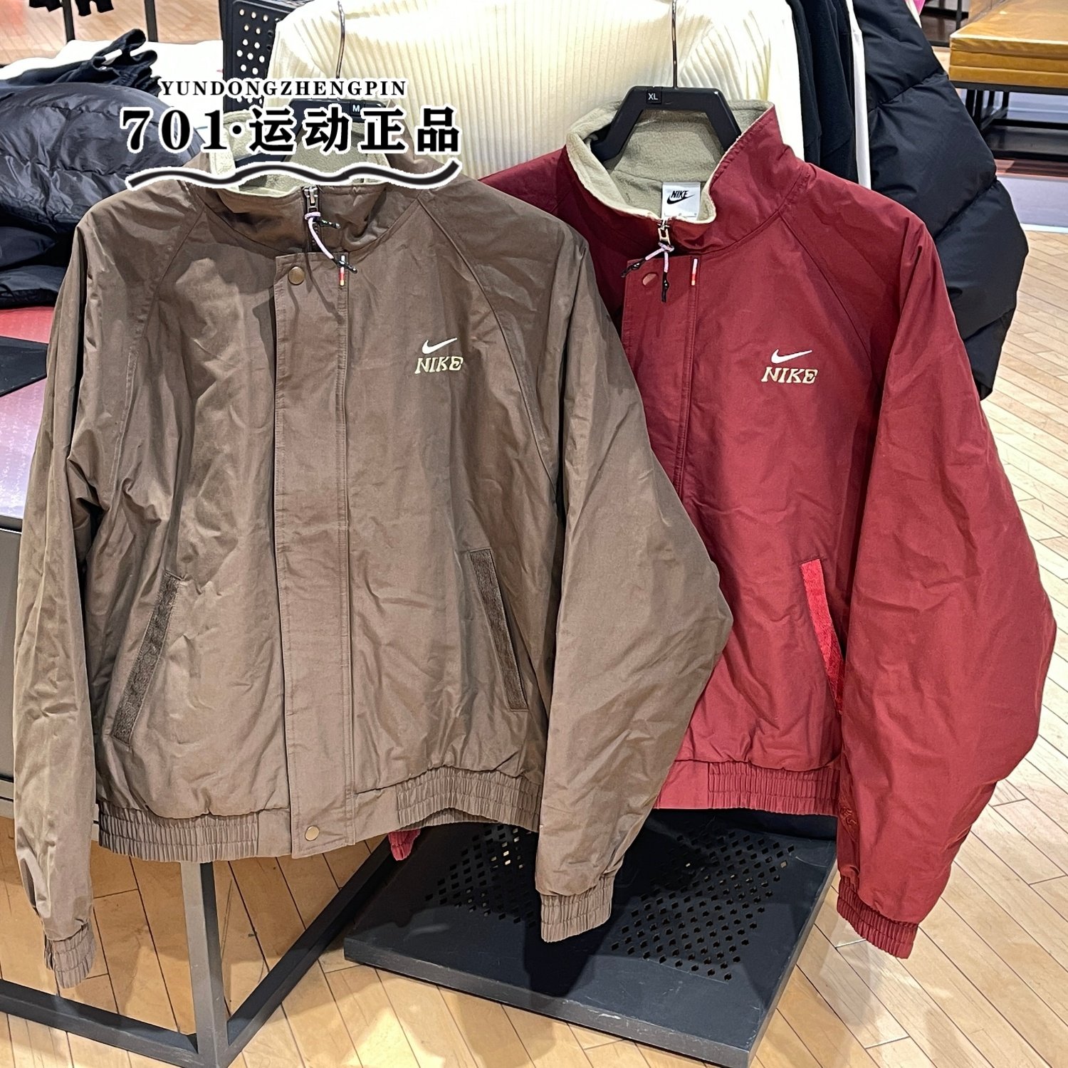 NIKE耐克马年新款男子外套刺绣logo保暖防风夹克IQ3705-613-212