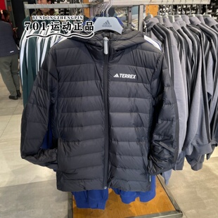 正品 Adidas阿迪达斯男子户外保暖轻薄羽绒服秋冬防风夹克KB2176