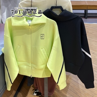 NIKE耐克女子网球运动外套logo刺绣梭织防风夹克IB0777-736-010