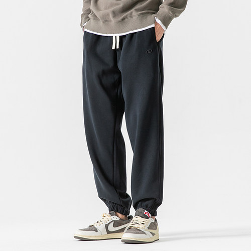 卫裤男宽松直筒阔腿裤潮牌