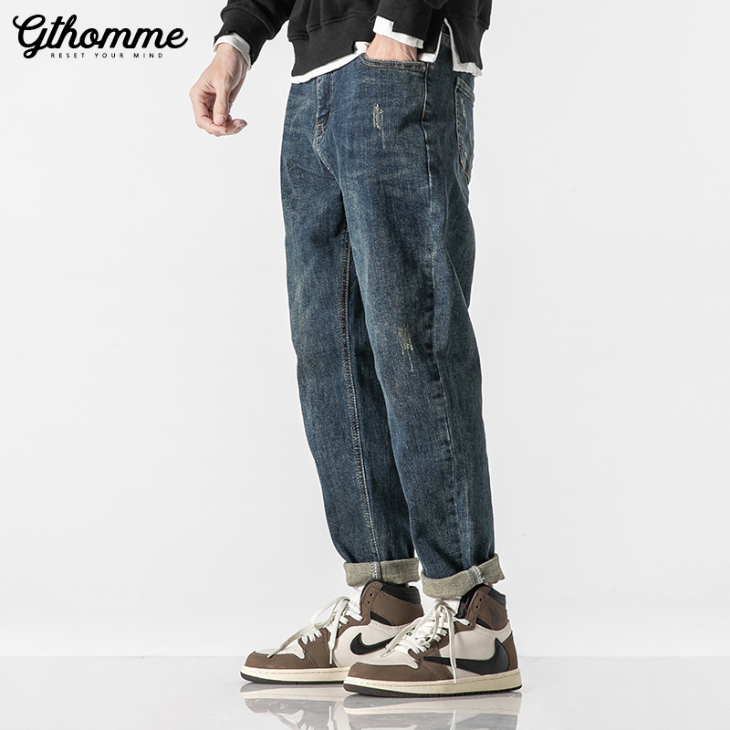 春秋款宽松直筒修身小脚休闲裤