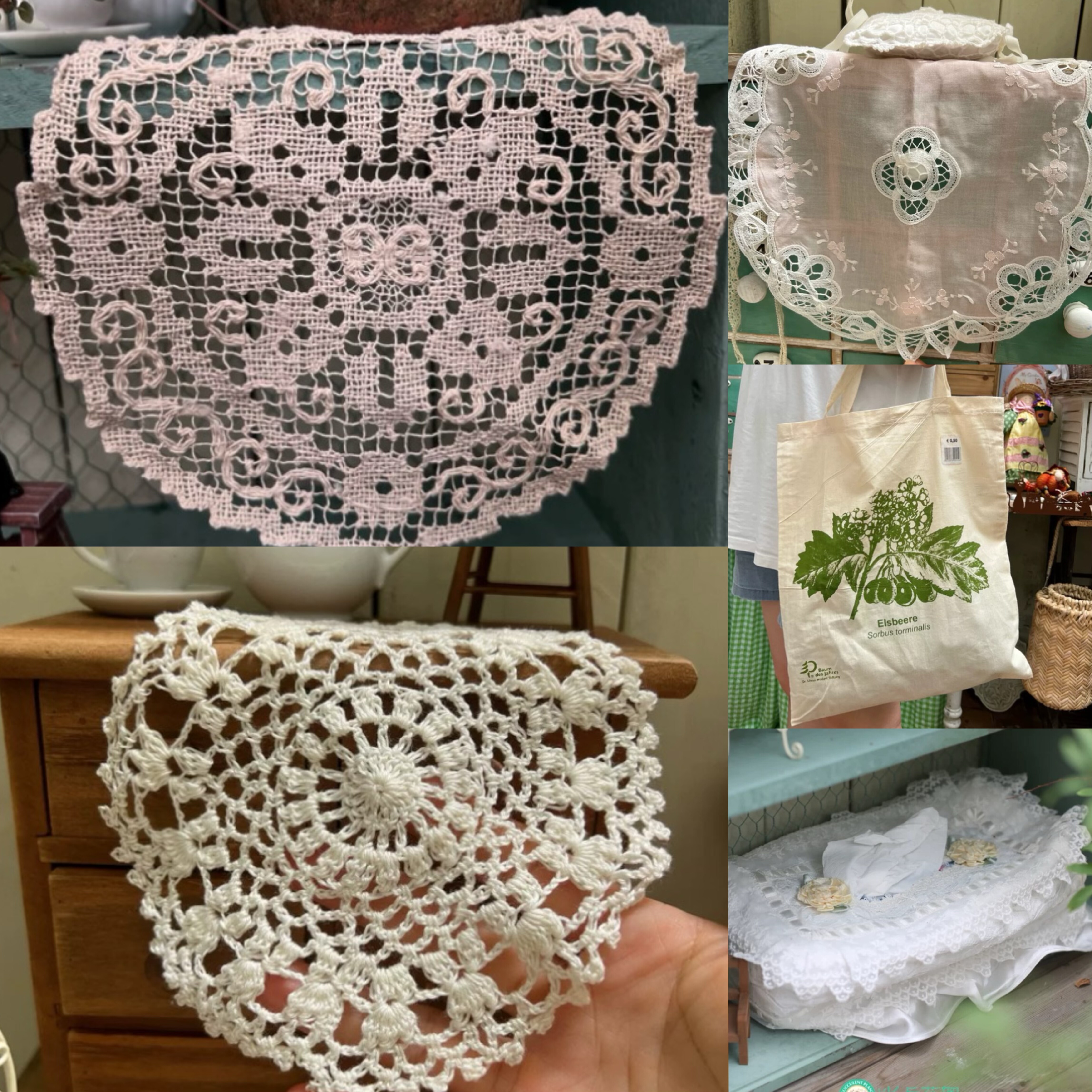 总3链接CK收藏款蕾丝田园布包蕾丝包棉麻盖巾花边浮雕餐垫桌杯垫