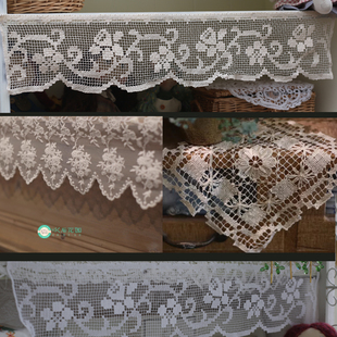 总4 蕾丝手工钩针氛围感园艺杂货桌布盖巾盘垫杯垫置物架花边方巾