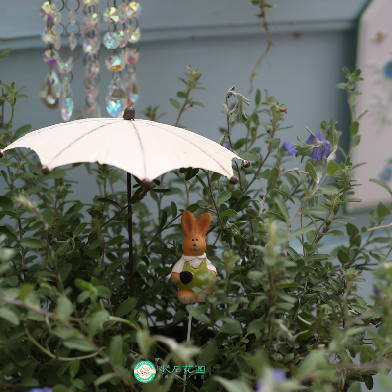 铁艺复古雨伞花插小雨伞形状地插庭院摆件装饰做旧装饰阳台创意