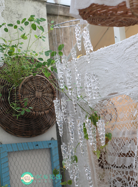 出口外贸INS风亚克力水晶透明挂饰挂件装饰吊饰透明园艺杂货水滴