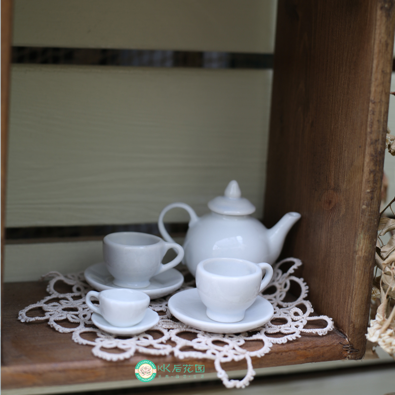 迷你微缩拇指陶瓷咖啡杯装饰摆件拍摄道具家具茶具茶壶水杯摆件