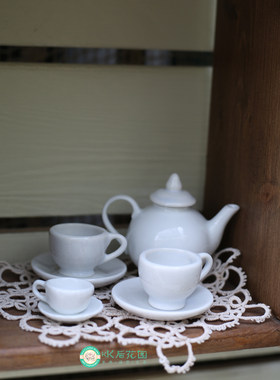迷你微缩拇指陶瓷咖啡杯装饰摆件拍摄道具家具茶具茶壶水杯摆件